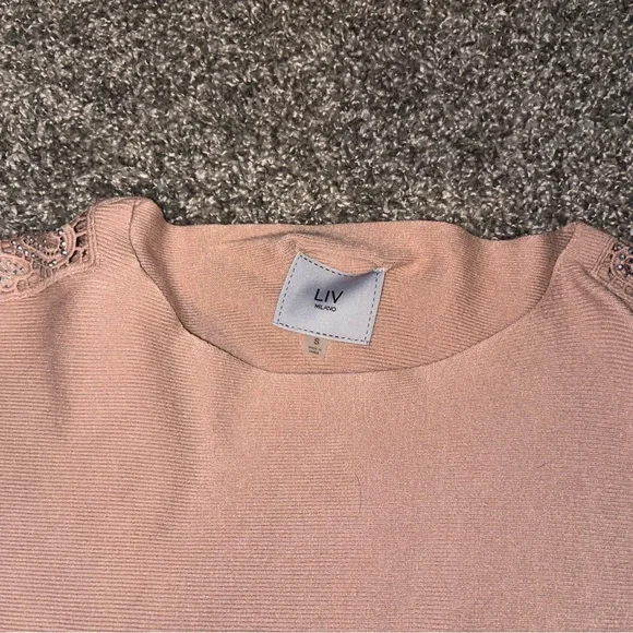Milano Women's Sweater in Pink - Picture 3 of 4